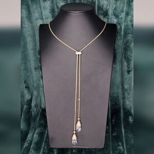 Kendra Scott Gold Necklace with Crystals